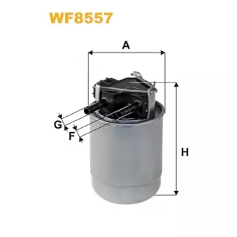 Filtre à carburant WIX FILTERS WF8557
