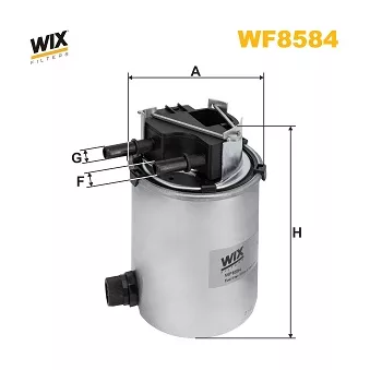 Filtre à carburant WIX FILTERS WF8584