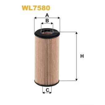 Filtre à huile WIX FILTERS WL7580