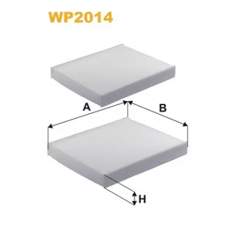 Filtre, air de l'habitacle WIX FILTERS WP2014