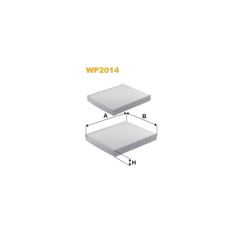 Filtre, air de l'habitacle WIX FILTERS WP2014