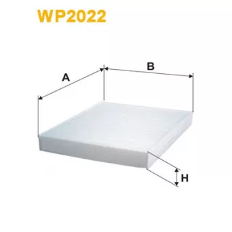 Filtre, air de l'habitacle WIX FILTERS WP2022