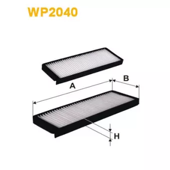 Filtre, air de l'habitacle WIX FILTERS WP2040