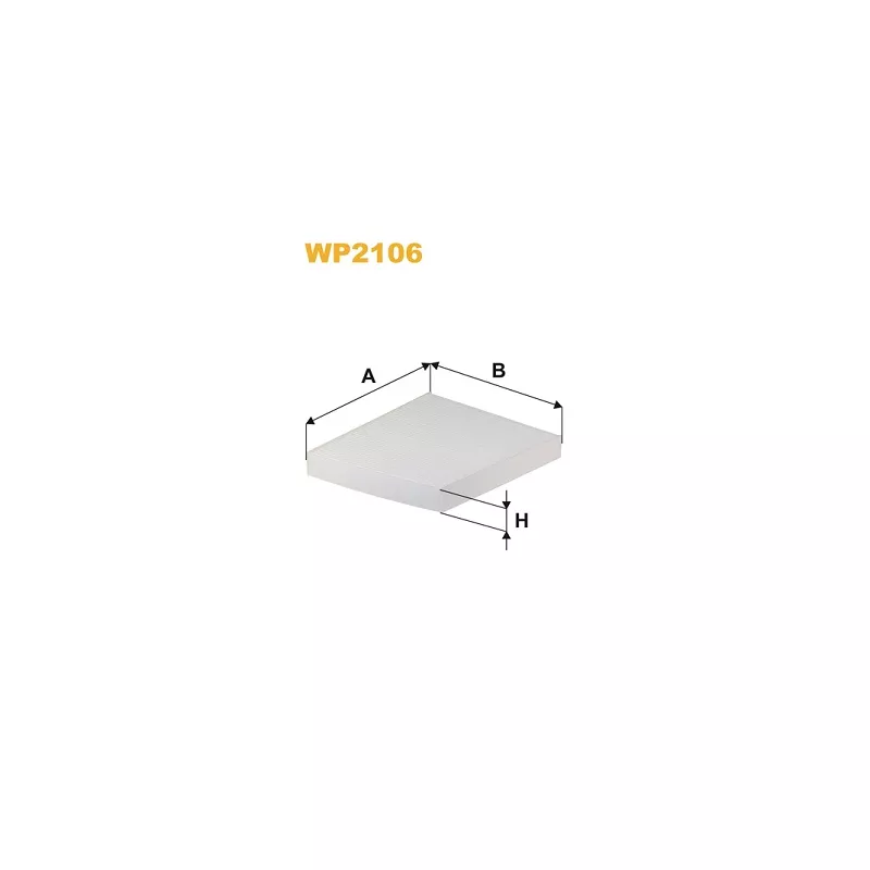 Filtre, air de l'habitacle WIX FILTERS WP2106