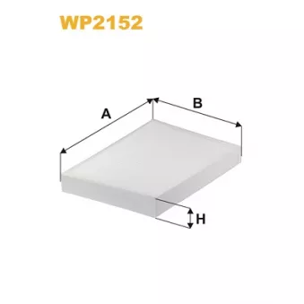 Filtre, air de l'habitacle WIX FILTERS WP2152