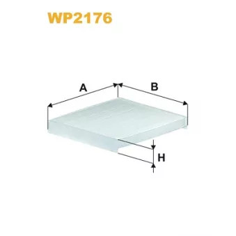Filtre, air de l'habitacle WIX FILTERS