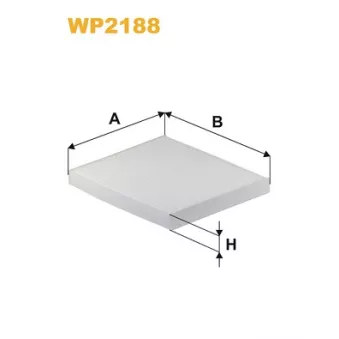Filtre, air de l'habitacle WIX FILTERS WP2188