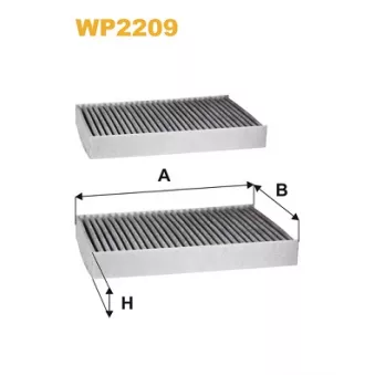 Filtre, air de l'habitacle WIX FILTERS WP2209