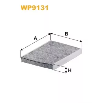 Filtre, air de l'habitacle WIX FILTERS WP9131