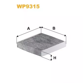 Filtre, air de l'habitacle WIX FILTERS WP9315