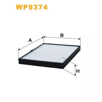 Filtre, air de l'habitacle WIX FILTERS WP9374