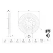 Jeu de 2 disques de frein avant BOSCH 0 986 479 932 - Visuel 1