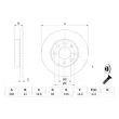 Jeu de 2 disques de frein avant BOSCH 0 986 479 B20 - Visuel 3