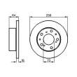 Jeu de 2 disques de frein avant BOSCH 0 986 479 B24 - Visuel 3