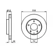 Jeu de 2 disques de frein avant BOSCH 0 986 479 B25 - Visuel 1