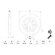 Jeu de 2 disques de frein avant BOSCH 0 986 479 B27 - Visuel 3