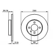 Jeu de 2 disques de frein avant BOSCH 0 986 479 B30 - Visuel 3