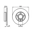 Jeu de 2 disques de frein avant BOSCH 0 986 479 B54 - Visuel 2