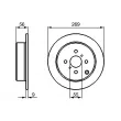Jeu de 2 disques de frein avant BOSCH 0 986 479 B71 - Visuel 3