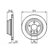Jeu de 2 disques de frein avant BOSCH 0 986 479 B72 - Visuel 1