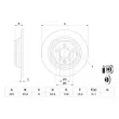 Jeu de 2 disques de frein avant BOSCH 0 986 479 B94 - Visuel 1
