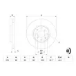 Jeu de 2 disques de frein avant BOSCH 0 986 479 B98 - Visuel 2