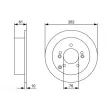 Jeu de 2 disques de frein avant BOSCH 0 986 479 C03 - Visuel 2