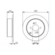 Jeu de 2 disques de frein avant BOSCH 0 986 479 C08 - Visuel 3