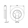 Jeu de 2 disques de frein avant BOSCH 0 986 479 C66 - Visuel 3