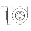 Jeu de 2 disques de frein avant BOSCH 0 986 479 C67 - Visuel 3