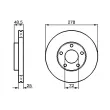 Jeu de 2 disques de frein avant BOSCH 0 986 479 C68 - Visuel 1