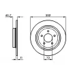 Jeu de 2 disques de frein avant BOSCH 0 986 479 C69 - Visuel 2