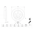 Jeu de 2 disques de frein avant BOSCH 0 986 479 C73 - Visuel 1