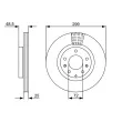 Jeu de 2 disques de frein avant BOSCH 0 986 479 C74 - Visuel 2