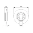 Jeu de 2 disques de frein avant BOSCH 0 986 479 C78 - Visuel 3
