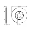 Jeu de 2 disques de frein avant BOSCH 0 986 479 C81 - Visuel 3