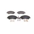 Jeu de 4 plaquettes de frein avant BOSCH 0 986 494 613 - Visuel 3