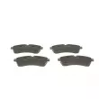 Jeu de 4 plaquettes de frein avant BOSCH 0 986 495 107 - Visuel 2