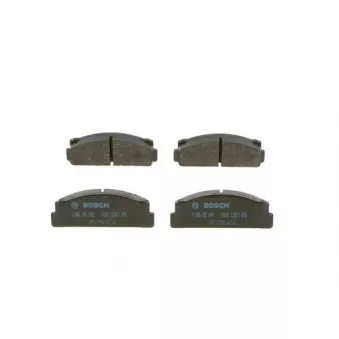 Jeu de 4 plaquettes de frein avant BOSCH 0 986 TB2 002