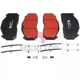 Jeu de 4 plaquettes de frein avant MERITOR MAX030K