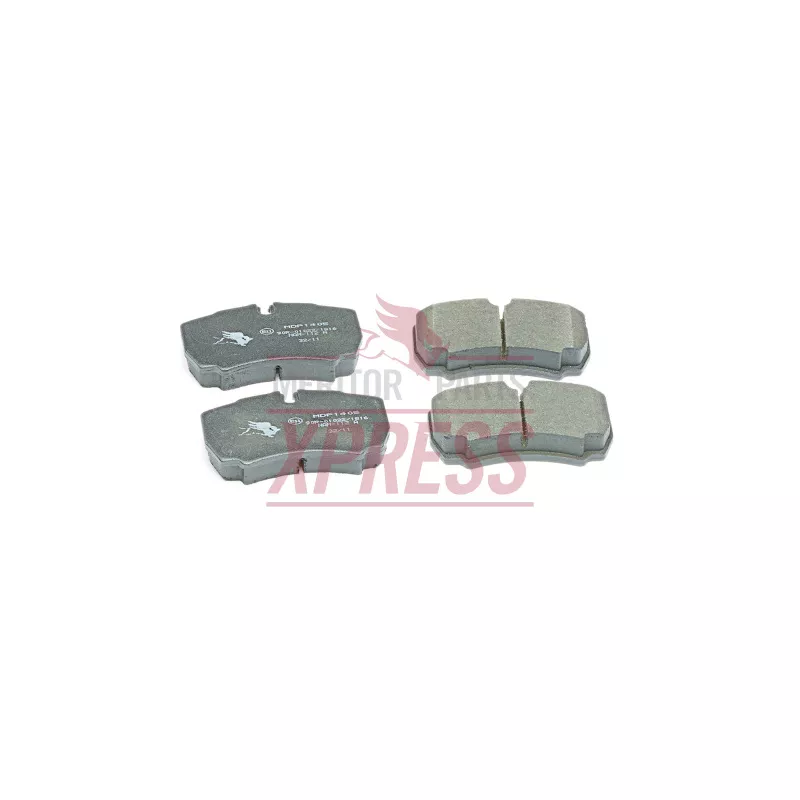 Jeu de 4 plaquettes de frein avant MERITOR MDP1405