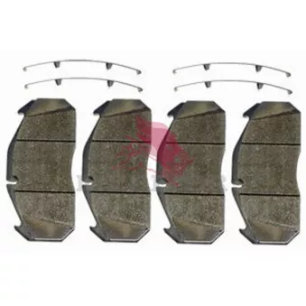 Jeu de 4 plaquettes de frein avant MERITOR MDP5066