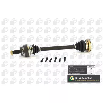 Arbre de transmission arrière gauche BGA DS0900L