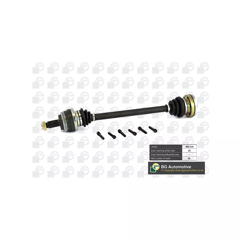 Arbre de transmission avant droit BGA DS0900R