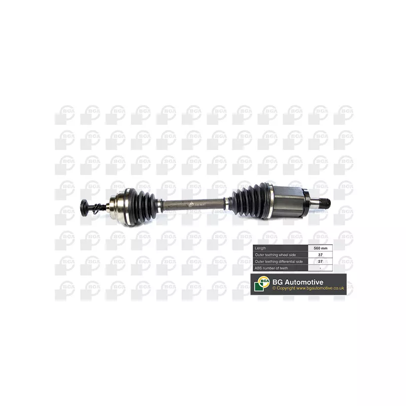 Arbre de transmission avant gauche BGA DS0902L