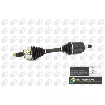 Arbre de transmission avant gauche BGA DS0911LA