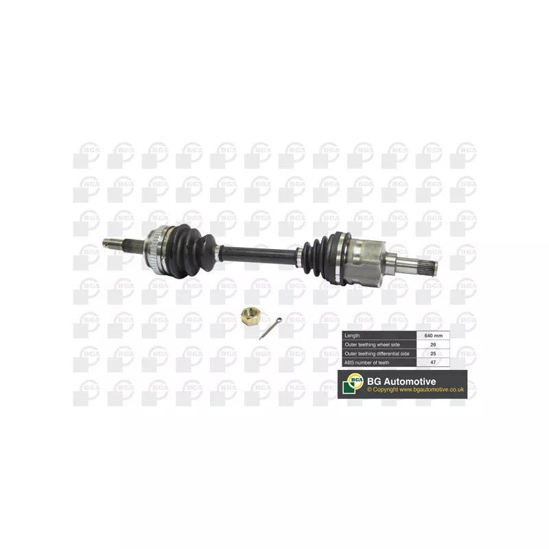 Arbre de transmission BGA DS1300L
