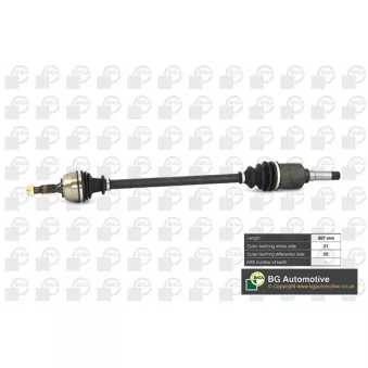 Arbre de transmission avant droit BGA DS1400R