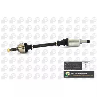Arbre de transmission avant gauche BGA DS1405L