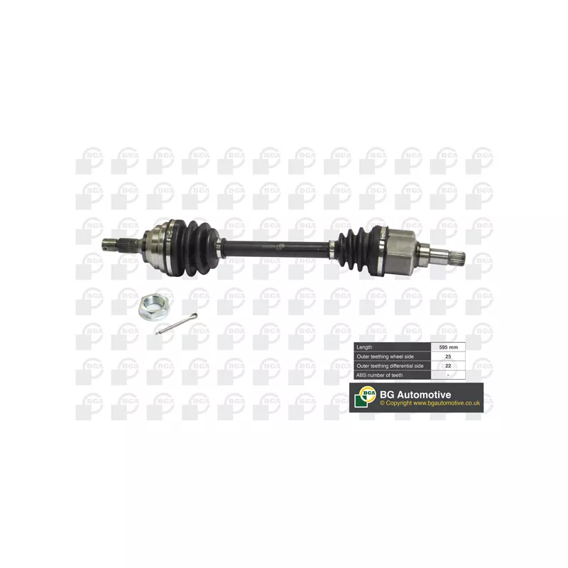 Arbre de transmission avant gauche BGA DS1408L